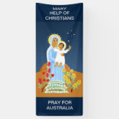 Mary Help of Christians Banner (Vertikal)