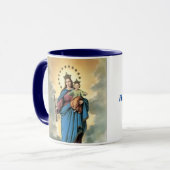 Mary-Hilfe der Christen beten für uns Tasse (Vorderseite Links)