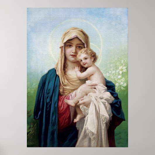 Mary holding Jesus Poster (Vorne)