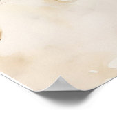 Mary Holding Lamb Wasserfarben Kunst drucken Poster (Ecke)