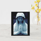 Mary im Blau Karte (Gelbe Blume)