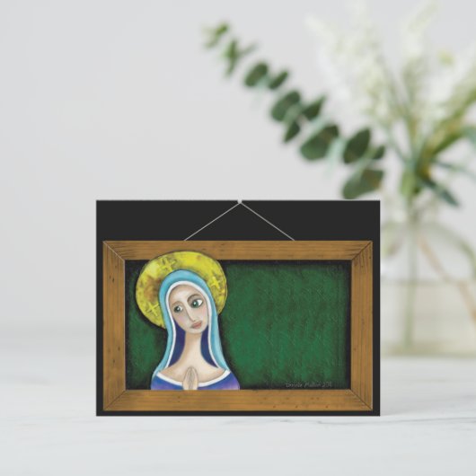 Mary in Frame Postkarte (Stehend Vorderseite)