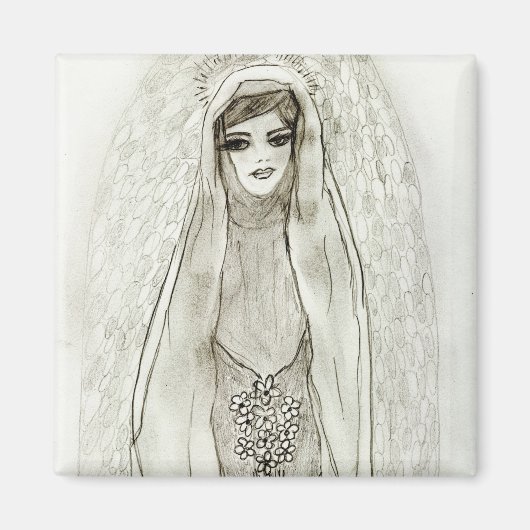 Mary In The Grotto Magnet (Vorne)