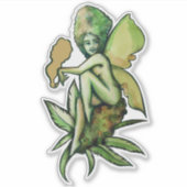 Mary Jane Fairy Green Goddess Toker Aufkleber (Vorderseite)