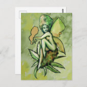 Mary Jane Fairy Green Goddess Toker                Postkarte (Vorne/Hinten)