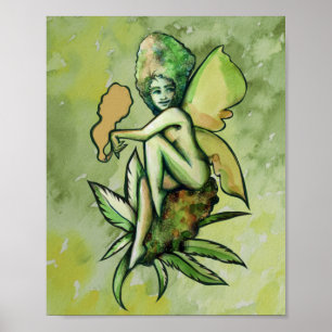 Mary Jane Fee Green Goddess Toker Poster