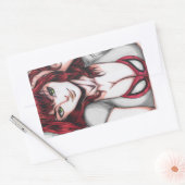 Mary Jane Watson Rechteckiger Aufkleber (Umschlag)