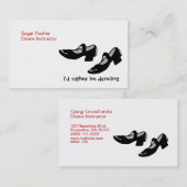 Mary Janes, den Tanz Identifikation beschuht, eher Visitenkarte (Vorne/Hinten)