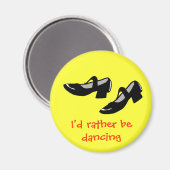 Mary Janes tanzt Shoes, die eher tanzen Magnet (Vorderseite/Rückseite)