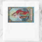 Mary, Jesus and Globus Cruciger Weihnachten Rechteckiger Aufkleber (Tasche)