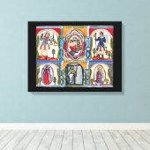 Mary Jesus Christ Religiöse Volkskunst Malerei Leinwanddruck (Insitu (Holzboden))