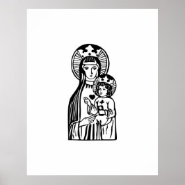 Mary & Jesus Poster