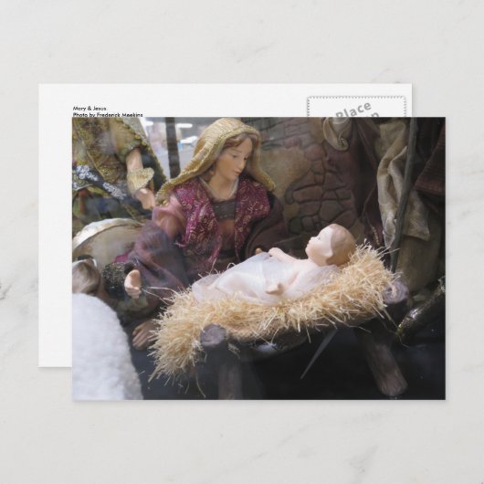 Mary & Jesus Postkarte (Vorne/Hinten)