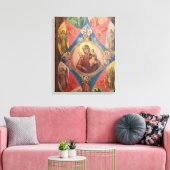 Mary, Jesus, und Engel Leinwanddruck (Insitu (Wohnzimmer))