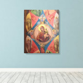 Mary, Jesus, und Engel Leinwanddruck (Insitu (Holzboden))