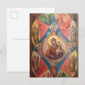 Mary, Jesus, und Engel Postkarte (Vorne/Hinten)
