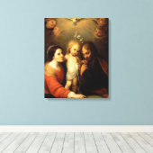 Mary, Jesus und Joseph Leinwanddruck (Insitu (Holzboden))