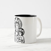 Mary & Jesus Zweifarbige Tasse (VorderseiteRechts)