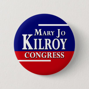 Mary Jo Kilroy für den Kongress Button