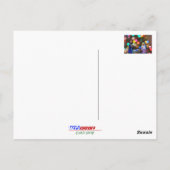 Mary, Joseph & Baby Jesus, Krippe, buk, Lichter Postkarte (Rückseite)