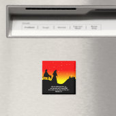 Mary & Joseph, Bible Scripture Verse Magnet (In Situ (Geschirrspüler))