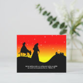 Mary & Joseph, Bible Scripture Verse Postkarte (Stehend Vorderseite)