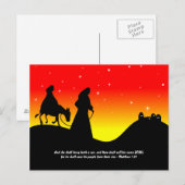 Mary & Joseph, Bible Scripture Verse Postkarte (Vorne/Hinten)