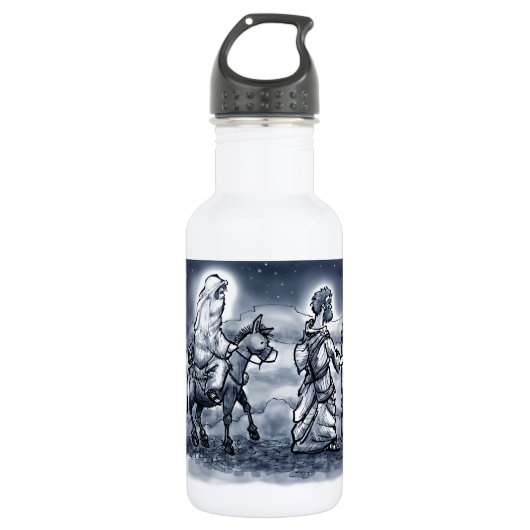 Mary & Joseph Edelstahlflasche (Vorderseite)