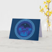 Mary joseph jesus Grußkarte Karte (Gelbe Blume)