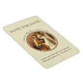 Mary Joseph Katholic SAVE THE DATE Wedding Magnet (Rechte Seite)