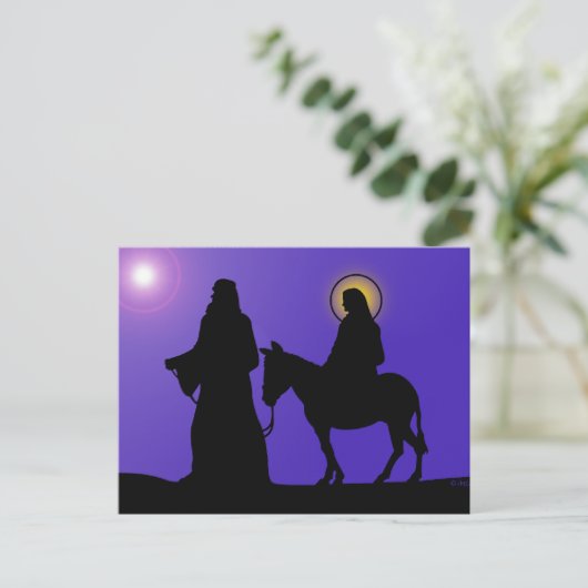Mary & Joseph Postkarte (Stehend Vorderseite)