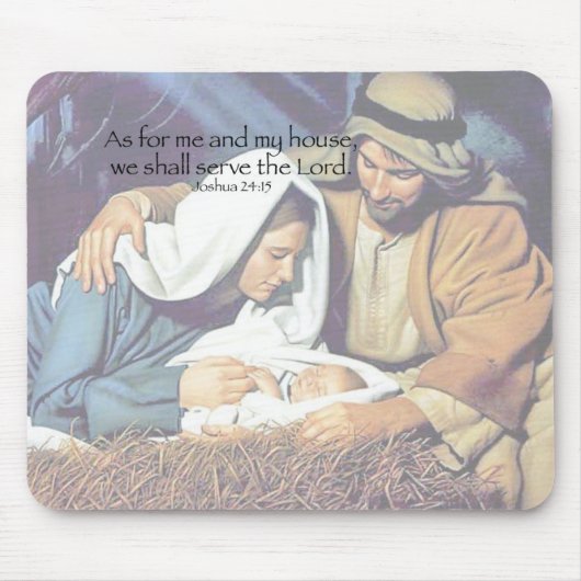 Mary, Joseph und Jesus Mousepad (Vorne)