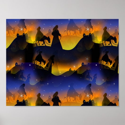 Mary & Joseph Weihnachtskrippe Poster (Vorne)