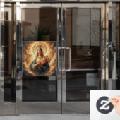 Mary Jungfrau Fensteraufkleber (Büro Tür)