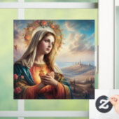 Mary Jungfrau Jesus Fensteraufkleber (Zuhause)