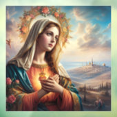 Mary Jungfrau Jesus Fensteraufkleber (Blatt 3)