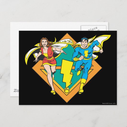 Mary & Junior Run Postkarte (Vorne/Hinten)