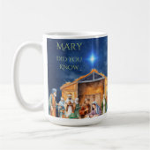 Mary kannte die Krippe-Tasse Kaffeetasse (Links)