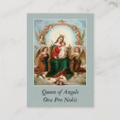 Mary-Königin der Engel Memorare Gebets-heiligen Visitenkarte (Vorderseite)