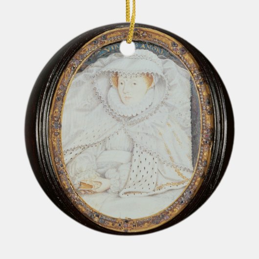 Mary-Königin der Schotten (1542-87) als Witwe Keramikornament (Vorne)
