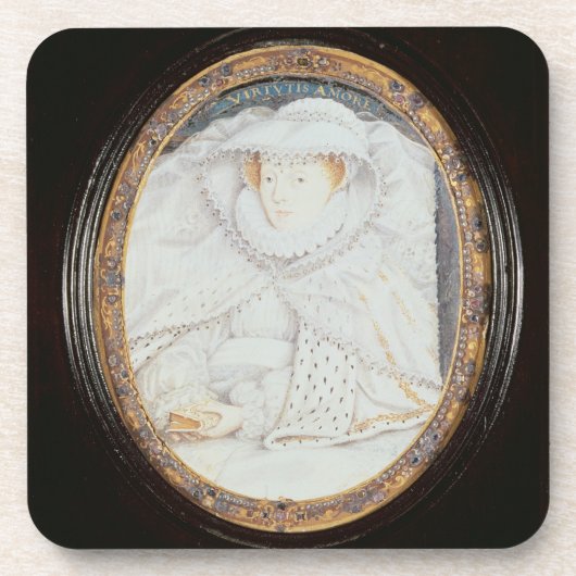 Mary-Königin der Schotten (1542-87) als Witwe Untersetzer (Vorderseite)