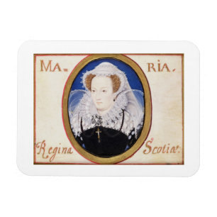 Mary-Königin der Schotten (1542-87) (Gouache auf Magnet