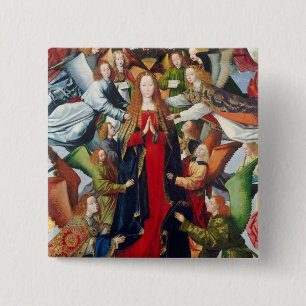 Mary, Königin des Himmels, C. 1485 - 1500 Button