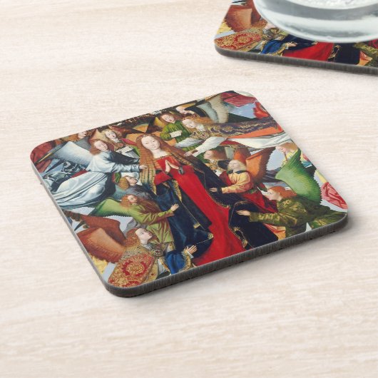 Mary, Königin des Himmels, C. 1485 - 1500 Getränkeuntersetzer (Linke Seite)