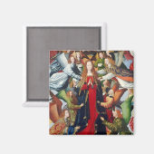 Mary, Königin des Himmels, c. 1485 - 1500 Magnet (Vorderseite/Rückseite)