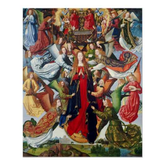 Mary, Königin des Himmels, c. 1485 - 1500 Poster (Vorderseite)