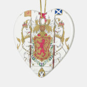 MARY-KÖNIGIN DES SCHOTTE-GERICHTES DER ARME KERAMIKORNAMENT (Links)