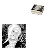 MARY & LAMB MADONNA RUBBER BRIEFMARKE *Benutzerdef Gummistempel (Stempel)