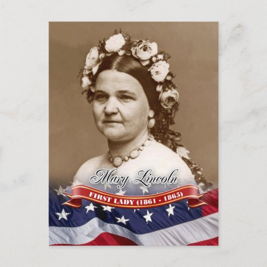 Mary Lincoln, First Lady of the U.S. Postkarte (Vorderseite)