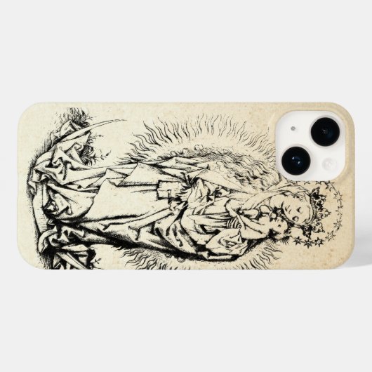 Mary Madonna and Child Jungfrau Case-Mate iPhone Hülle (Rückseite (Horizontal))